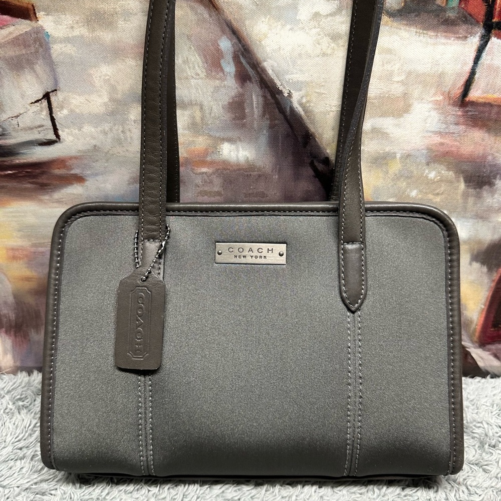 Coach Gray Shoulder Bag